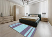 Patterned Purple Rug in a Bedroom, pat1191lblu