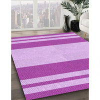 Patterned Blossom Pink Rug, pat1191pur