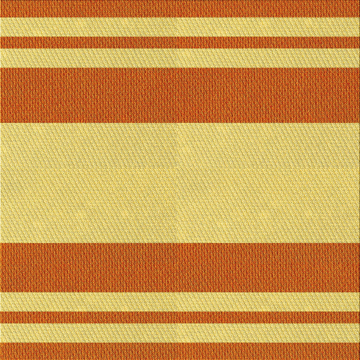 Round Patterned Bright Gold Yellow Rug, pat1191yw