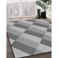 Patterned Smokey Gray Rug, pat1192gry