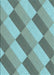 Patterned Dull-Sea Green Rug, pat1192lblu