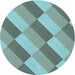 Square Patterned Dull-Sea Green Rug, pat1192lblu