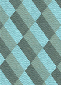 Machine Washable Transitional Dull-Sea Green Rug, wshpat1192lblu