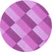 Square Patterned Violet Purple Rug, pat1192pur