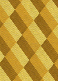 Machine Washable Transitional Deep Yellow Rug, wshpat1192yw