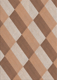 Machine Washable Transitional Sienna Brown Rug, wshpat1192