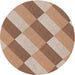 Square Machine Washable Transitional Sienna Brown Rug, wshpat1192