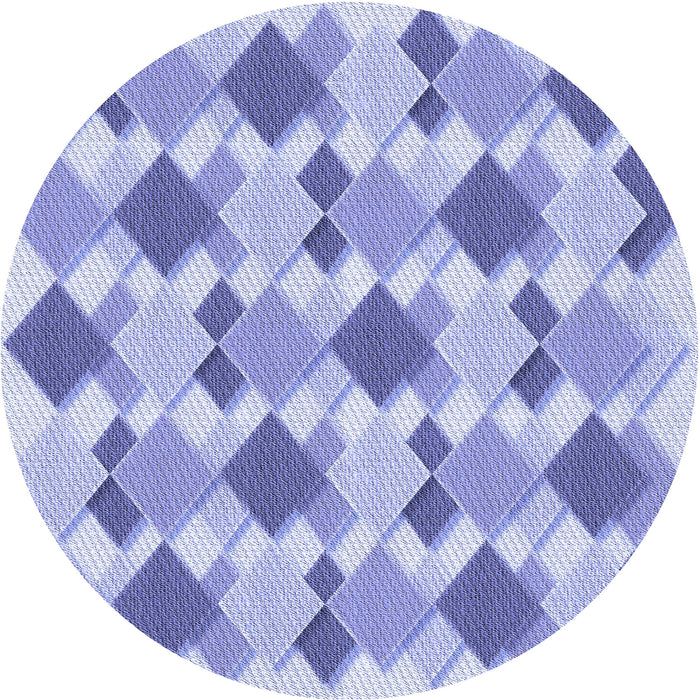 Square Machine Washable Transitional Periwinkle Purple Rug in a Living Room, wshpat1193blu