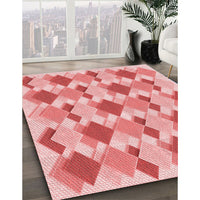 Patterned Pink Rug, pat1193rd