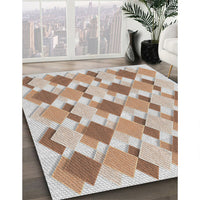 Patterned Gold Novelty Rug, pat1193