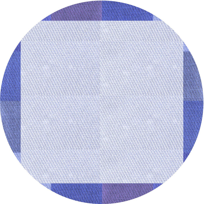 Square Patterned Blue Rug, pat1194blu