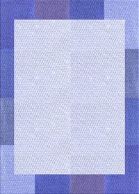 Machine Washable Transitional Blue Rug, wshpat1194blu