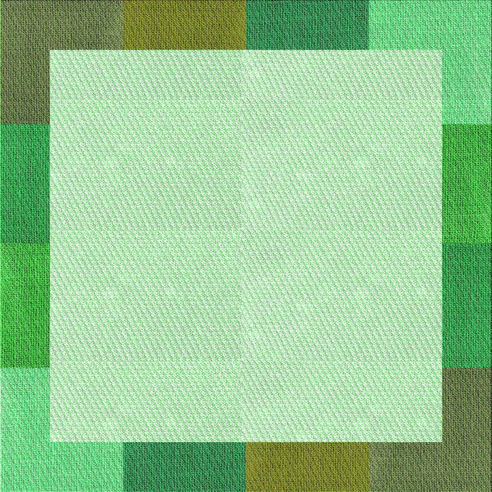 Round Patterned Light Green Rug, pat1194grn