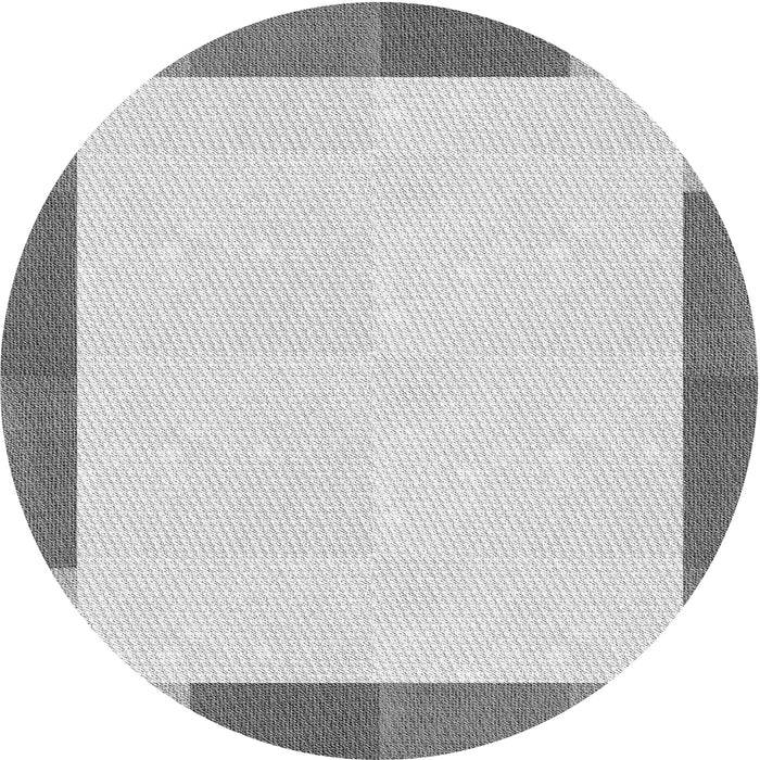 Square Patterned Platinum Gray Rug, pat1194gry