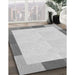 Patterned Platinum Gray Rug in Family Room, pat1194gry