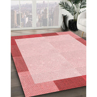 Patterned Red Rug, pat1194rd