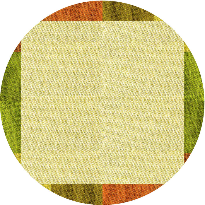 Square Patterned Cinnamon Brown Rug, pat1194yw