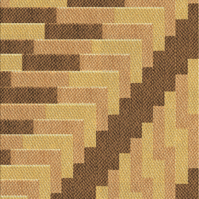 Patterned Orange Rug, pat1195brn