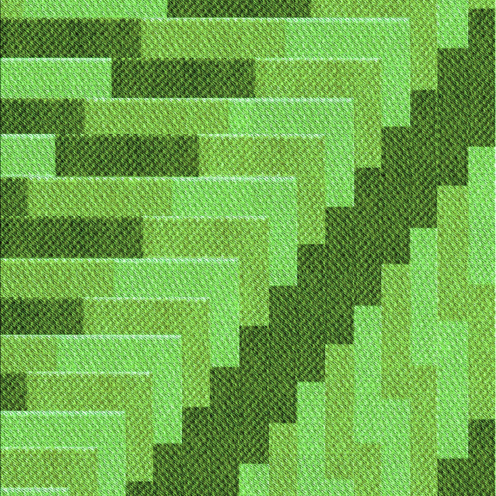 Machine Washable Transitional Emerald Green Rug, wshpat1195grn