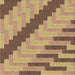 Sideview of Machine Washable Transitional Saddle Brown Rug, wshpat1195