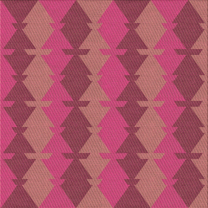 Round Patterned Red Rug, pat1196brn