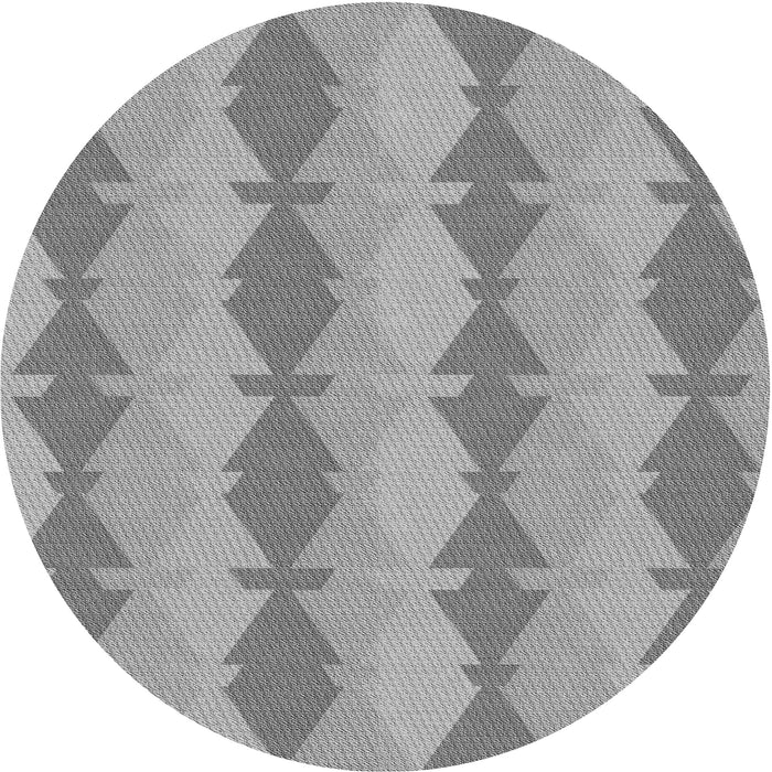 Square Patterned Cloud Gray Rug, pat1196gry