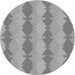 Square Patterned Cloud Gray Rug, pat1196gry