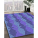 Patterned Amethyst Purple Rug in Family Room, pat1196lblu