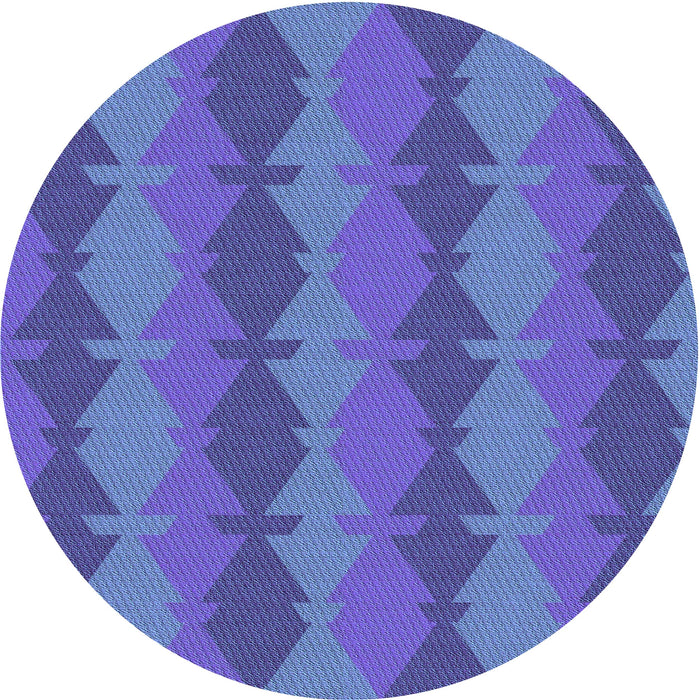 Square Patterned Amethyst Purple Rug, pat1196lblu