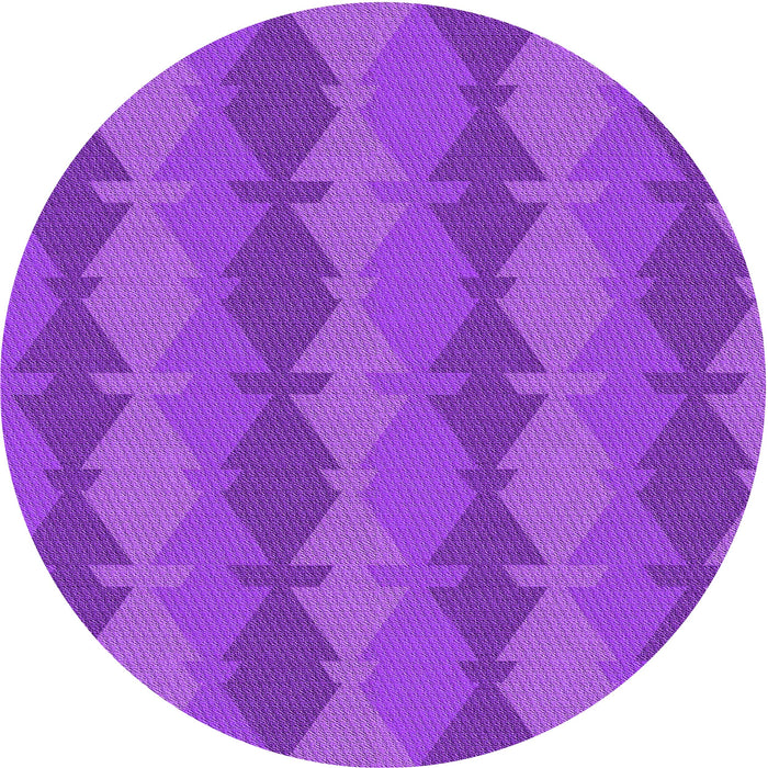 Square Patterned Neon Purple Rug, pat1196pur