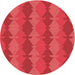 Square Machine Washable Transitional Red Rug in a Living Room, wshpat1196rd