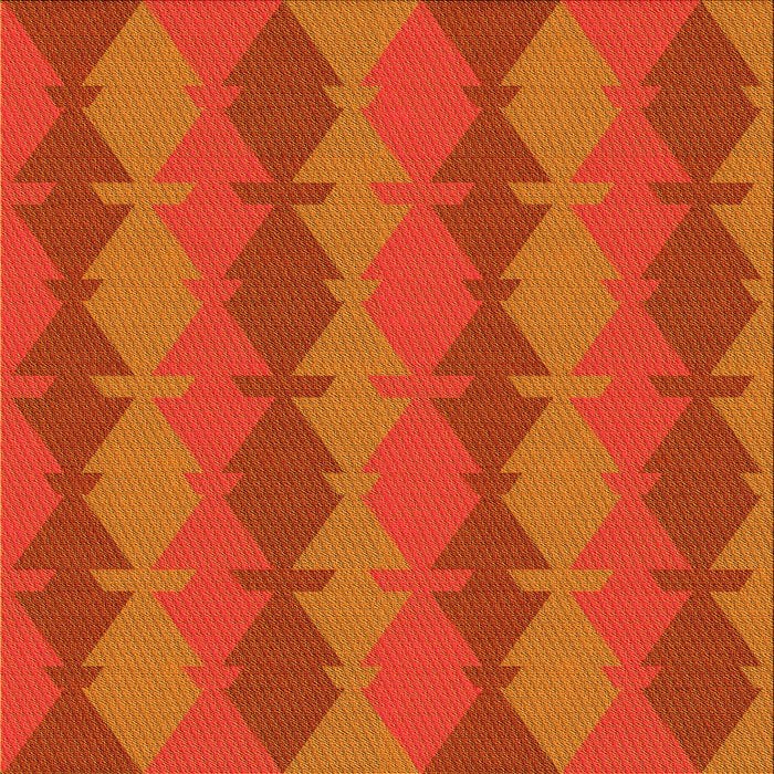 Round Machine Washable Transitional Neon Orange Rug, wshpat1196yw