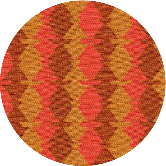 Square Machine Washable Transitional Neon Orange Rug in a Living Room, wshpat1196yw