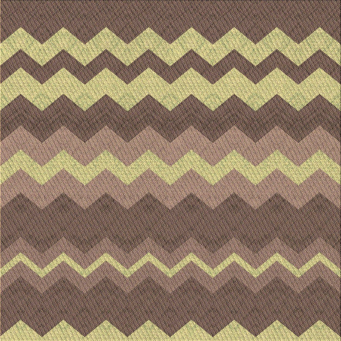 Round Machine Washable Transitional Metallic Gold Rug, wshpat1197brn