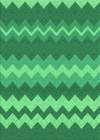 Machine Washable Transitional Neon Green Rug, wshpat1197grn