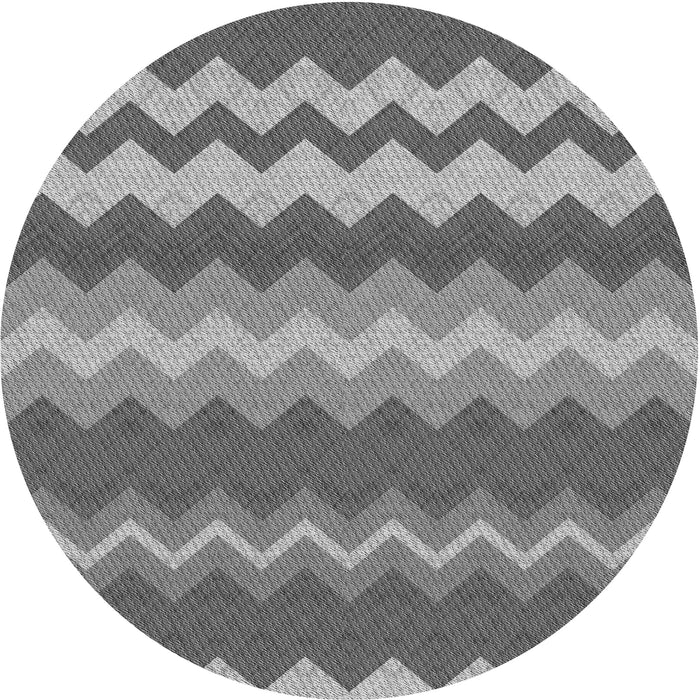 Square Patterned Carbon Gray Rug, pat1197gry