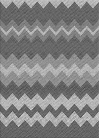 Machine Washable Transitional Carbon Gray Rug, wshpat1197gry