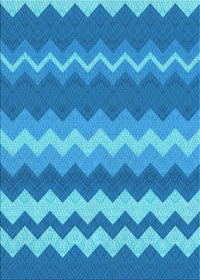 Machine Washable Transitional Blue Rug, wshpat1197lblu