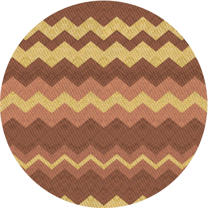 Square Patterned Orange Rug, pat1197org