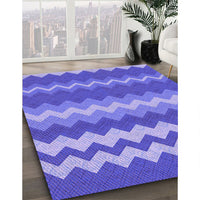 Patterned Purple Mimosa Purple Rug, pat1197pur