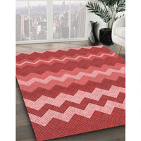 Patterned Red Rug, pat1197rd