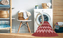 Machine Washable Transitional Red Rug in a Washing Machine, wshpat1197rd