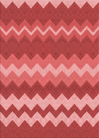 Machine Washable Transitional Red Rug, wshpat1197rd