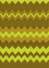 Machine Washable Transitional Golden Brown Yellow Rug, wshpat1197yw