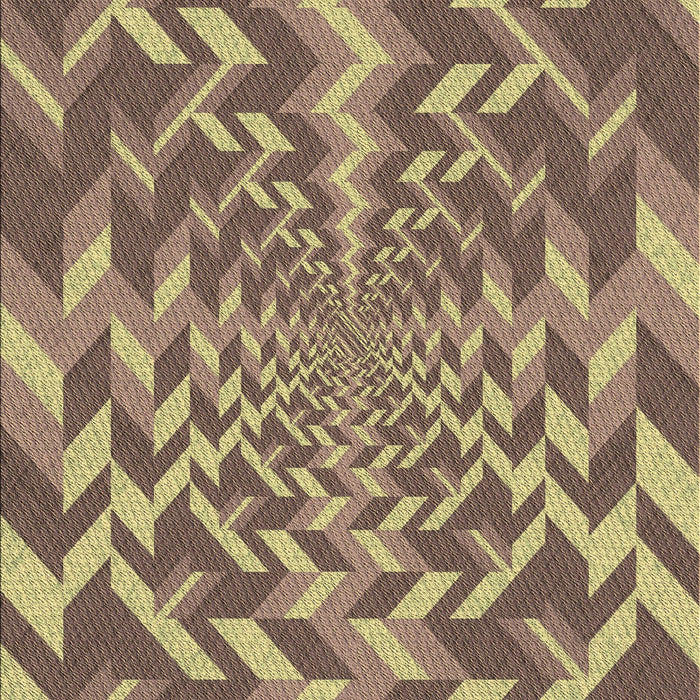 Patterned Metallic Gold Rug, pat1198brn