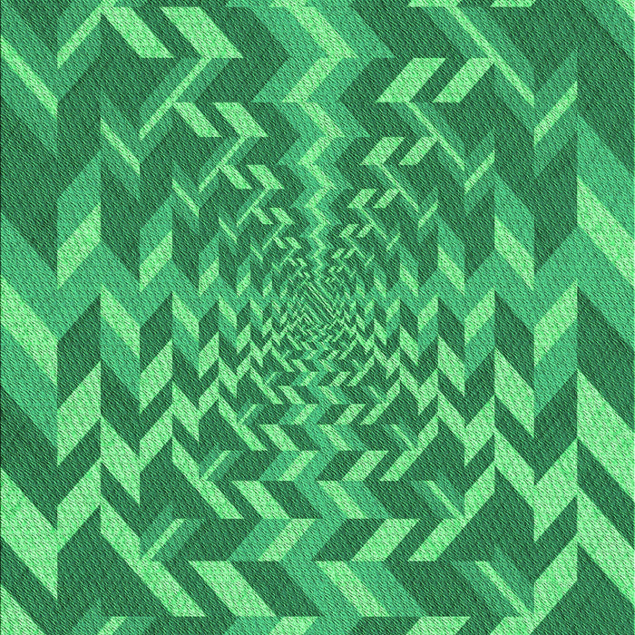 Machine Washable Transitional Neon Green Rug, wshpat1198grn