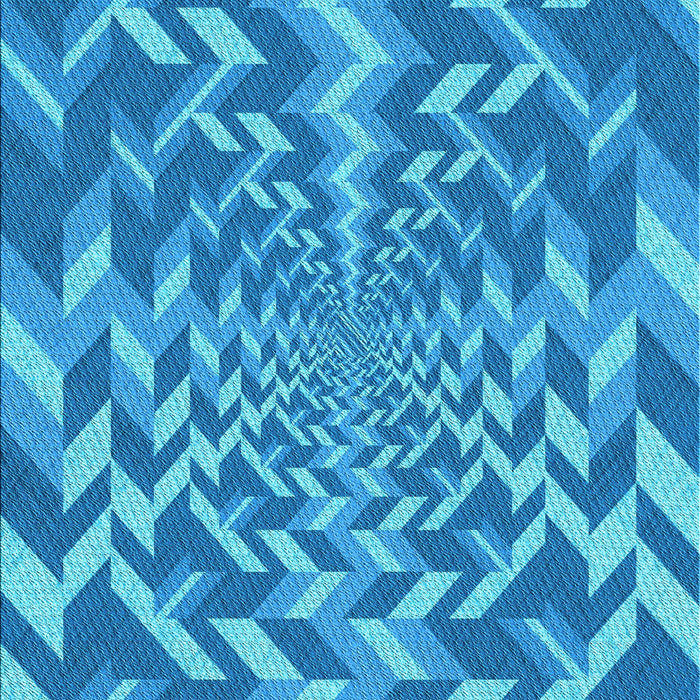 Patterned Blue Rug, pat1198lblu