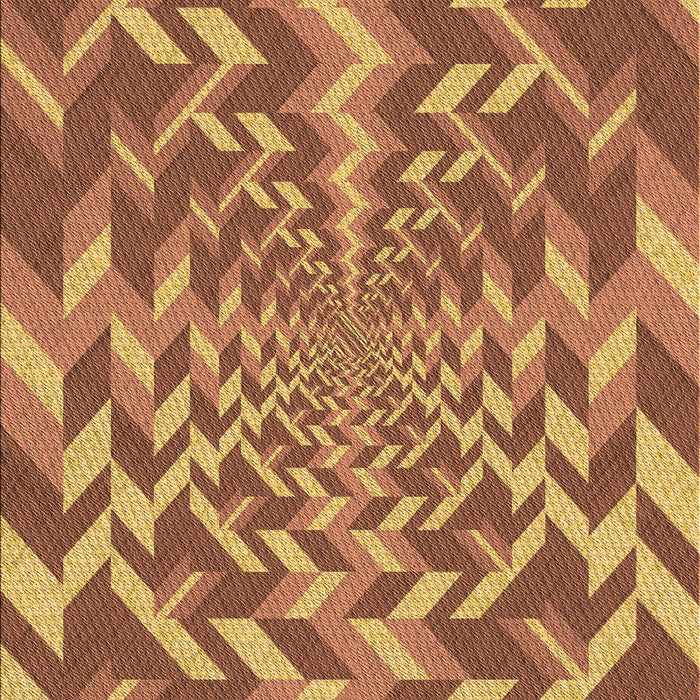 Patterned Mahogany Brown Rug, pat1198org