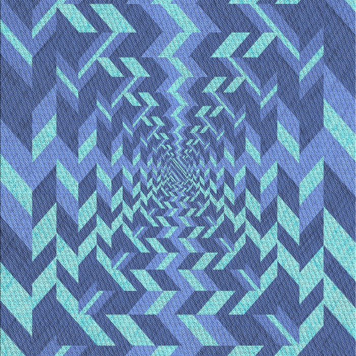 Machine Washable Transitional Sapphire Blue Rug, wshpat1198