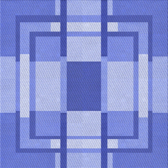 Round Patterned Sky Blue Rug, pat1199blu